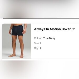 LULULEMON Always in Motion 5” Boxers